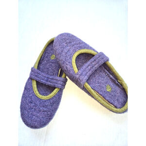 Acorn Women's Mary Merino Wool Non-Slip Slipper Plum Ice Size 8